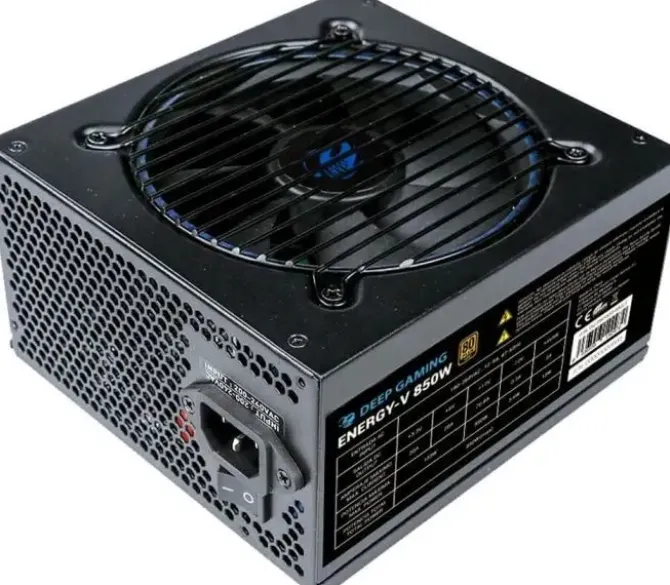 DEEPGAMING ENERGY-V FUENTE DE ALIMENTACION 80 PLUS GOLD MODULAR 850W ATX 3.0 - CONECTOR PCIE 5.0 16PINES - PFC ACTIVO - VENTILADOR 120MM