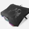 DEEPGAMING RBW-17 BASE DE REFRIGERACION PARA PORTATIL HASTA 17 - VENTILADOR DE 17.5CM - 7 POSICIONES DE INCLINACION - ILUMINACION LED RAINBOW - 2 PUERTOS USB 2.0