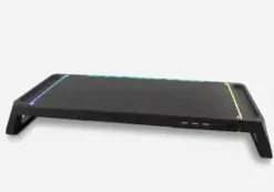 DEEPGAMING SN06 SOPORTE PARA MONITOR - AJUSTABLE 2 ALTURAS - ILUMINACION RGB - 3 PUERTOS USB 2.0 + 1 PUERTO USB 3.0 - COLOR NEGRO