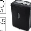 DESTRUCTORA DE DOCUMENTOS Q-CONNECT KF17974 CAPACIDAD DE CORTE 10 H DESTRUYE GRAPAS CLIPS Y TARJETAS PAPELERA 16,5