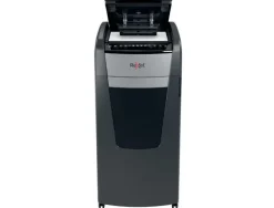 DESTRUCTORA DE DOCUMENTOS REXEL OPTIMUM AUTO+ 750M CAPACIDAD DE CORTE 750 HOJAS DESTRUYE GRAPAS CLIPS Y