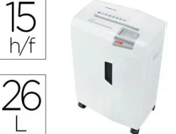DESTRUCTORA DE DOCUMENTOS HSM SHREDSTAR X15 CAPACIDAD DE CORTE 15 H EN PARTICULAS DESTRUYEGRAPAS CLIPS CD Y TARJETAS
