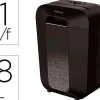 DESTRUCTORA DE DOCUMENTOS FELLOWES LX-70D CAPACIDAD 11H SEGURIDAD P4 DESTRUYE GRAPAS CLIPS Y TARJETA PAPELERA 18 L