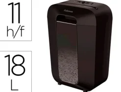 DESTRUCTORA DE DOCUMENTOS FELLOWES LX-70D CAPACIDAD 11H SEGURIDAD P4 DESTRUYE GRAPAS CLIPS Y TARJETA PAPELERA 18 L