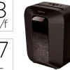 DESTRUCTORA DE DOCUMENTOS FELLOWES LX-41 CAPACIDAD 8H SEGURIDAD P4 DESTRUYE GRAPAS CLIPS Y TARJETA PAPELERA 17 L