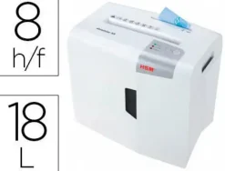 DESTRUCTORA DE DOCUMENTOS HSM SHREDSTAR X8 CAPACIDAD DE CORTE 8 H EN PARTICULAS DESTRUYE GRAPAS CLIPS CD Y TARJETAS