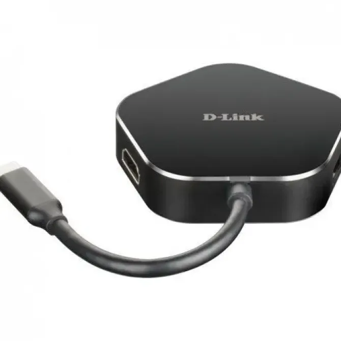 D-LINK HUB USB-C A HDMI, USB-C, 2X USB 3.0