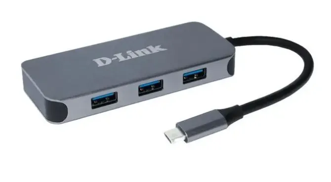 D-LINK HUB USB-C CON 3X USB 3.0, 1X USB-C, 1X HDMI 4K, 1X RJ45
