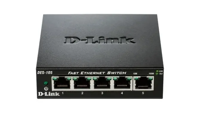 D-LINK SWITCH 5 PUERTOS FAST ETHERNET GIGABIT 10/100 MBPS
