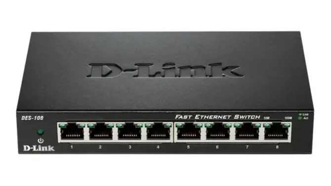 D-LINK SWITCH 8 PUERTOS FAST ETHERNET 10/100 MBPS