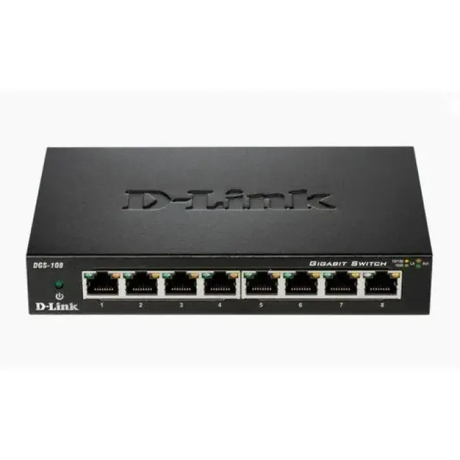 D-LINK SWITCH 8 PUERTOS GIGABIT 10/100/1000 MBPS