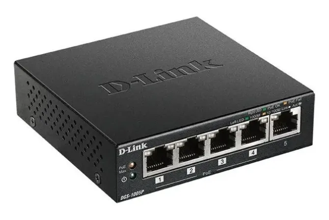 D-LINK SWITCH 5 PUERTOS GIGABIT 10/100/1000 MBPS - POE+
