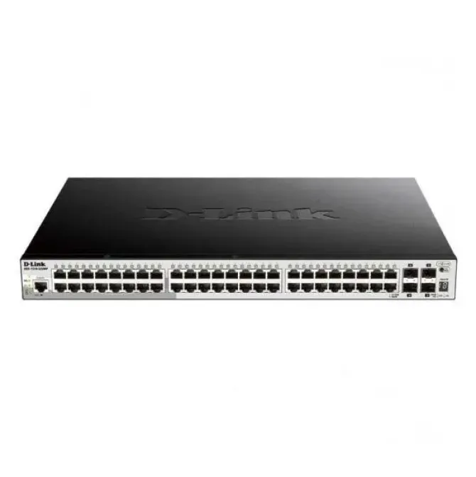D-LINK SWITCH SEMIGESTIONABLE 48 PUERTOS GIGABIT POE 370W + 4 PUERTOS GIGA COMBO