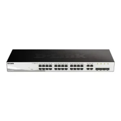 D-LINK SWITCH SEMIGESTIONABLE 24 PUERTOS GIGABIT POE 193W + 4 PUERTOS GIGA COMBO