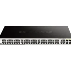 D-LINK SWITCH SMART GESTIONADO 48 PUERTOS GIGABIT 10/100/1000 MBPS + 4 PUERTOS COMBO 1000BASE