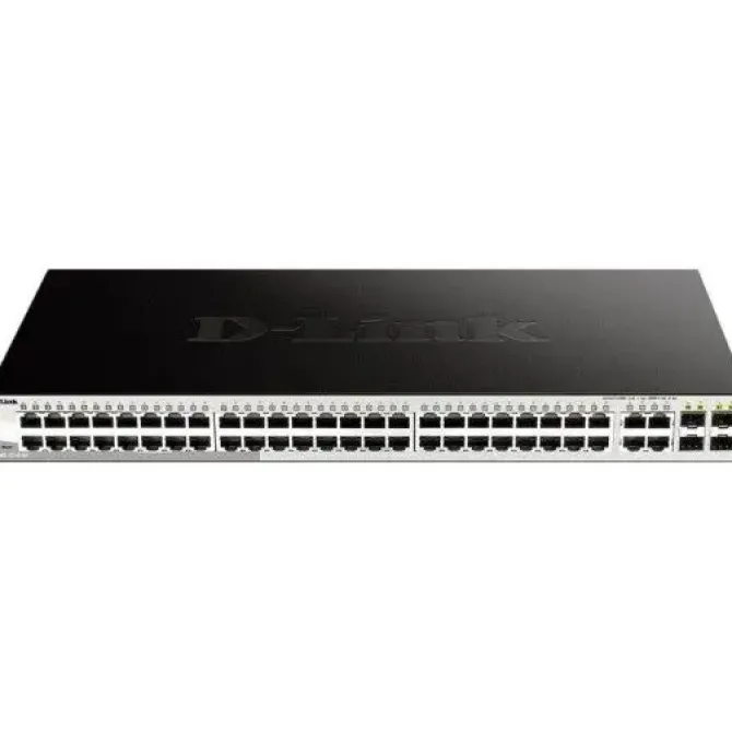 D-LINK SWITCH SMART GESTIONADO 48 PUERTOS GIGABIT 10/100/1000 MBPS + 4 PUERTOS COMBO 1000BASE