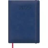 DOHE AGENDA ANUAL (2025) DOHE MANAOS COSIDA TAPA ACOLCHADA POLIPIEL CON GOMA 240X170 D/P AZUL