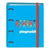 DOHE CARPETA 4 ANILLAS DE 35 MM DIN A4 CARTON FORRADO CON RECAMBIO 100 HOJAS 90 GR CUADRO 5 MM PLAYMOBIL CORE 51651