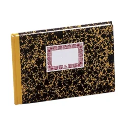 DOHE CUADERNO CARTONE CUENTAS CORRIENTES - CUARTO APAISADO - LOMERA DE TELA - 100 HOJAS OFFSET DE 70GR