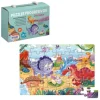 DOHE PUZZLE INFANTIL DE 36 PIEZAS - TEMATICA DINOSAURIOS - DOBLE CAPA DE CARTON Y CONTRACHAPADO - ESTIMULA LA IMAGINACION