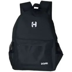 DOHE SERIE ICON MOCHILA TAMAÑO 30X43X16CM - BOLSILLO EXTERIOR Y BOLSILLO INTERIOR PARA TABLET - TIRANTES REFORZADOS Y AJUSTABLES - ASA SUPERIOR - COLOR NEGRO