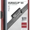 DURABLE DURACLIP 60 CARPETA DE PLASTICO CON CLIP DE ACERO - TAMAÑO A4 - CAPACIDAD HASTA 60 HOJAS - PARTE POSTERIOR RIGIDA COLOR BERENJENA