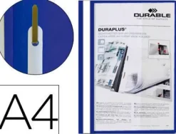 DURABLE DURAPLUS CARPETA DE FASTENER - PARA FORMATO A4+ - COMPARTIMENTO INTERIOR - TAPA POSTERIOR DE COLOR AZUL