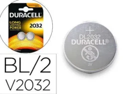 DURACELL DL2032B2 PILA DE BOTON DE LITIO CR2032 3V (2 UNIDADES)