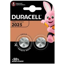 DURACELL DL2025B2 PILA DE BOTON DE LITIO CR2025 3V (2 UNIDADES)