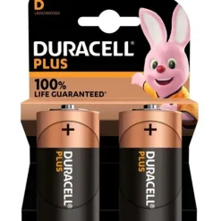DURACELL MN1300B2 PILAS ALCALINAS D LR20 1.5V PLUS POWER (2 UNIDADES)