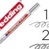 EDDING 751 ROTULADOR PERMANENTE - PUNTA REDONDA - TRAZO ENTRE 1 Y 2 MM. - TINTA OPACA - SECADO RAPIDO - COLOR PLATA