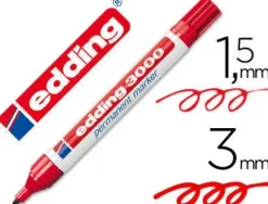 EDDING ROTULADOR EDDING 3000 ROJO 103000-02 ROJ MAK080285