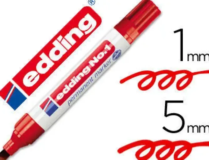 EDDING ROTULADOR EDDING Nº1 ROJO 101-02 ROJO MAK080273