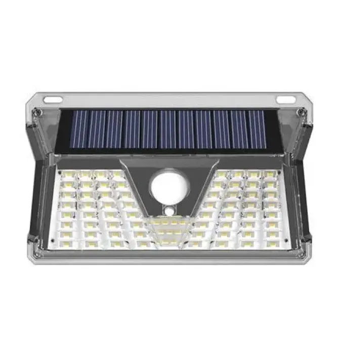 ELBAT APLIQUE LED SOLAR - 260LM - LUZ FRIA 6500K - SENSOR DE MOVIMIENTO - BATERIA 1200MAH