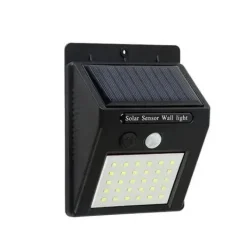 ELBAT APLIQUE LED SOLAR - 30LM - LUZ FRIA 6500K - SENSOR DE MOVIMIENTO - BATERIA 1200MAH