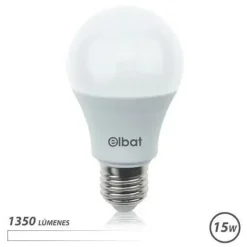 ELBAT BOMBILLA LED A60 15W E27 1350LM - 4000K LUZ BLANCA