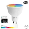 ELBAT BOMBILLA LED SMART WI-FI GU10 5W 470LM RGB - TEMPERATURA 2700K A LOS 6000K - CONTROL DE VOZ - CONTROL REMOTO - 3 MODOS DE COLOR: FRIO, NATURAL Y CALIDO
