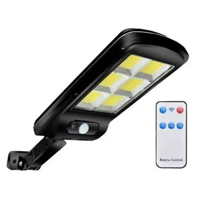 ELBAT COB FAROLA LED SOLAR - 4500LM - LUZ FRIA 6500K - SENSOR DE MOVIMIENTO