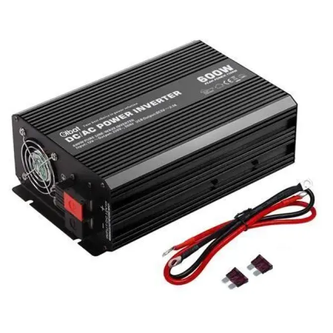 ELBAT CONVERTIDOR DE CORRIENTE ONDA PURA 600W - COLOR NEGRO