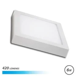 ELBAT DOWNLIGHT CUADRADO SOBRE PARED LED 6W LUZ FRIA