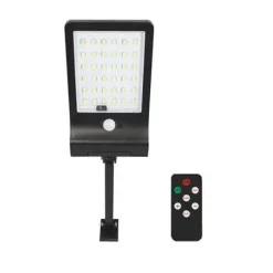 ELBAT FAROLA LED SOLAR - 350LM - LUZ REGULABLE 3000K/4000K/6500K - BATERIA 1800MAH - SENSOR DE MOVIMIENTO - CONTROL REMOTO
