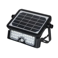 ELBAT FOCO LED SOLAR MULTIFUNCION 5W - 500LM - LUZ FRIA 6000K - SENSOR DE MOVIMIENTO