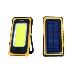 ELBAT LINTERNA LED SOLAR RECARGABLE - GANCHO E IMAN - COB 10W 800LM - COLOR NEGRO