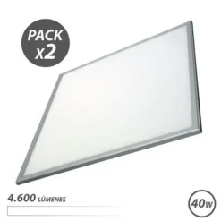 ELBAT PACK 2 PANELES LED 60X60 40W 4600LM - COLOR BLANCO