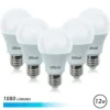 ELBAT PACK 5 UNIDADES - POTENCIA 12W - LUMENES 1080 - TIPO DE LUZ 6500K LUZ FRIA - CASQUILLO E27 - ANGULO 220º - DIMENSIONES 60X120MM - 30.000 HORAS DE VIDA - 15.000 ENCENDIDOS