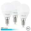 ELBAT PACK DE 3 BOMBILLAS LED G45 DE 6W - 500LM - BASE E14 - LUZ FRIA