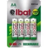ELBAT PACK DE 4 PILAS RECARGABLES LR6 AA 2500MAH