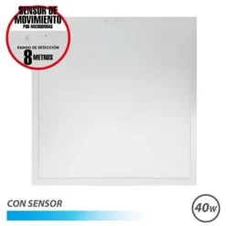 ELBAT PANEL LED 60X60 40W - 4600LM - LUZ FRIA - CON SENSOR - COLOR BLANCO