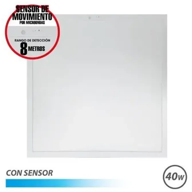 ELBAT PANEL LED 60X60 40W - 4600LM - LUZ FRIA - CON SENSOR - COLOR BLANCO