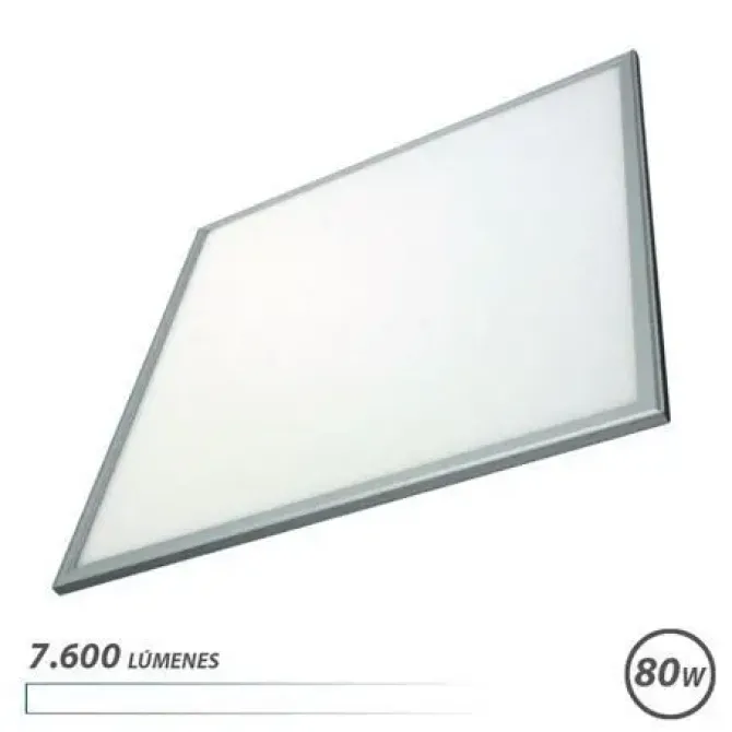 ELBAT PANEL LED 60X60 80W 7600LM - LUZ BLANCA - ALTO BRILLO - AHORRO DE ENERGIA - FACIL INSTALACION